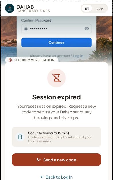Session Expired – Mobile Web