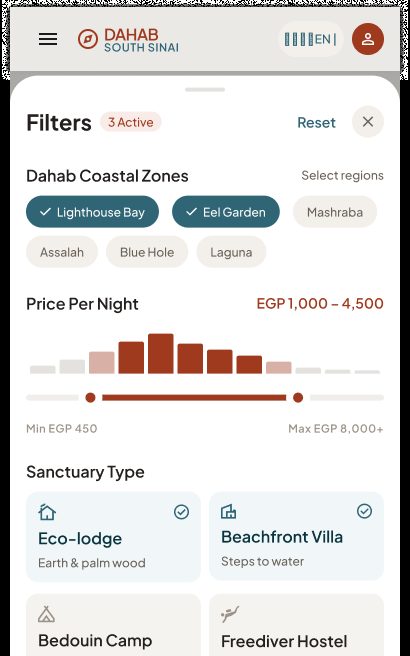 Filter Panel Open – Native App