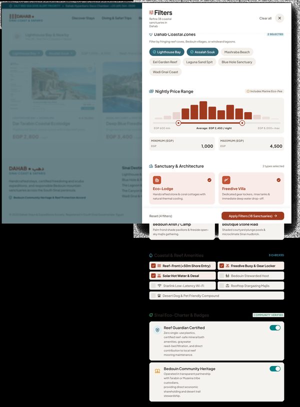 Filter Panel Open – Desktop