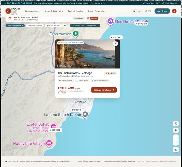 Map Pin Detail Popover – Tablet