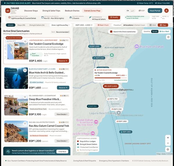 Map View – Desktop