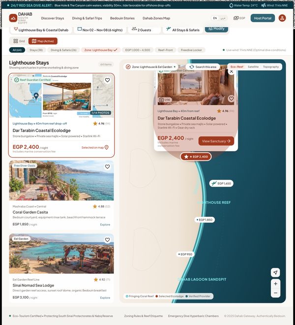 Map Pin Detail Popover – Desktop