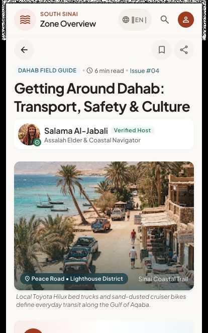 Getting Around Dahab – Native App