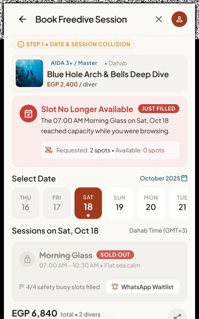 Sold-Out Slot – Native App